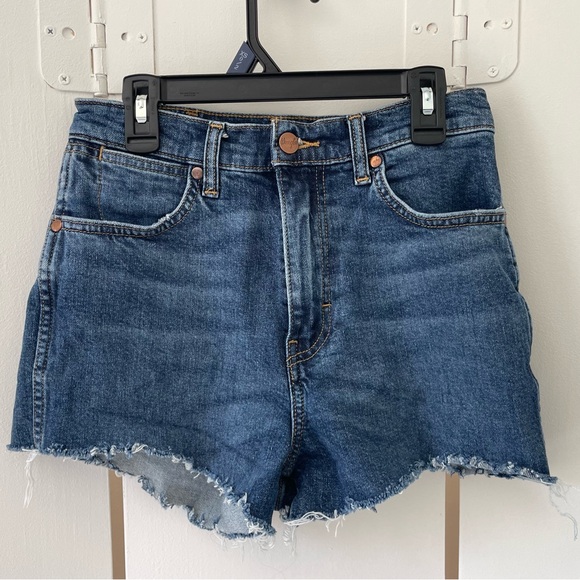 Wrangler Dark Blue Denim Shorts - Picture 1 of 4